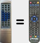 T&eacute;l&eacute;commande pour remplacer MX003