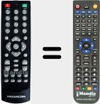 T&eacute;l&eacute;commande pour remplacer MED002