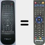 T&eacute;l&eacute;commande pour remplacer NVR2311DVDTUC