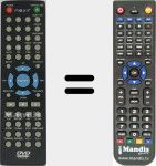 T&eacute;l&eacute;commande pour remplacer NVR2335