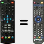 T&eacute;l&eacute;commande pour remplacer ODR 2070-T2