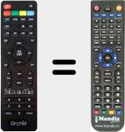 Télécommande pour remplacer ORC002