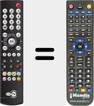 T&eacute;l&eacute;commande pour remplacer 2252-580