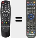 Télécommande pour remplacer REMCON668