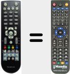 T&eacute;l&eacute;commande pour remplacer RCU-500