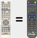 T&eacute;l&eacute;commande pour remplacer RC-882