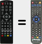 Télécommande pour remplacer REMCON1209