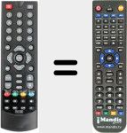 T&eacute;l&eacute;commande pour remplacer REMCON1661