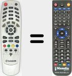 Télécommande pour remplacer REMCON905