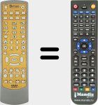 Télécommande pour remplacer RC-15 (REMCON1417)
