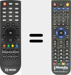 T&eacute;l&eacute;commande pour remplacer REMCON1533