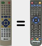 T&eacute;l&eacute;commande pour remplacer RT8100M-2