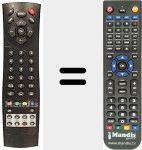 Télécommande pour remplacer Topfi004
