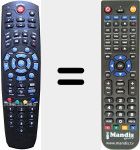 T&eacute;l&eacute;commande pour remplacer REMCON607