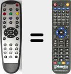 Télécommande pour remplacer URC63 (253263742)