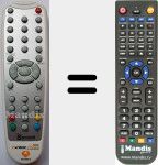 T&eacute;l&eacute;commande pour remplacer Antena 3 (TDT001)