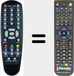 T&eacute;l&eacute;commande pour remplacer RCS1T1