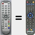Télécommande pour remplacer DX1511 (ver. 2)