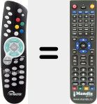 T&eacute;l&eacute;commande pour remplacer XHD 250