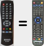 T&eacute;l&eacute;commande pour remplacer SS-4806