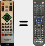 T&eacute;l&eacute;commande pour remplacer DTB3500-1