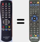 T&eacute;l&eacute;commande pour remplacer DTB3850-1