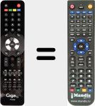 Télécommande pour remplacer TV35S