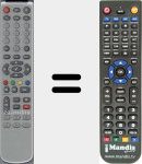 T&eacute;l&eacute;commande pour remplacer IDL7000M