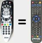 T&eacute;l&eacute;commande pour remplacer URC6025R010318083070