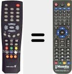 Télécommande pour remplacer ZX2710