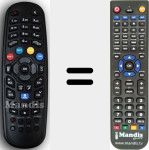 T&eacute;l&eacute;commande pour remplacer AZBOX003