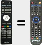 Télécommande pour remplacer TP501