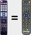 Télécommande pour remplacer AKB73615397