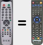 Télécommande pour remplacer 3040
