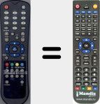 Télécommande pour remplacer Listo002