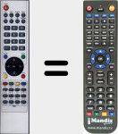 Télécommande pour remplacer 08010909