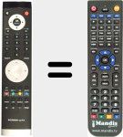 Télécommande pour remplacer RC1800 (20484758)