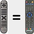 Télécommande pour remplacer 1062 (20242160)