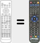 Télécommande pour remplacer TM64DVDTV