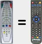 Télécommande pour remplacer HCT2160SS
