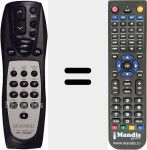 Télécommande pour remplacer RC505 (A70205905)