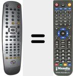 Télécommande pour remplacer 35878650
