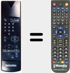 Télécommande pour remplacer 100 TS 004