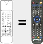 Télécommande pour remplacer 100 TS 034