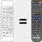 Télécommande pour remplacer 15 T 4
