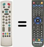 Télécommande pour remplacer 2100