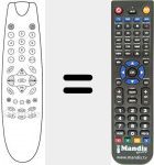 Télécommande pour remplacer BK 55-S