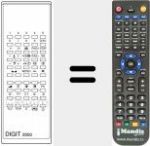 Télécommande pour remplacer DIGIT 2000