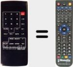 Télécommande pour remplacer ICX-550