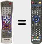Télécommande pour remplacer MULTIVISION